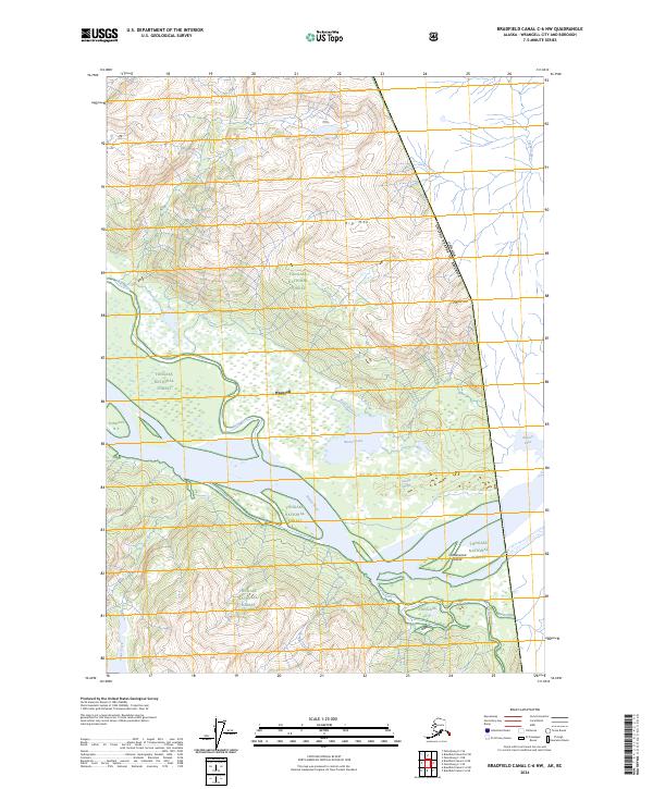 Bradfield Canal C-6 NW, AK-BC — USGS 7.5-minute topo (2024)