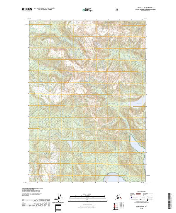 Sitka A-2 NE, AK — USGS 7.5-minute topo (2024)