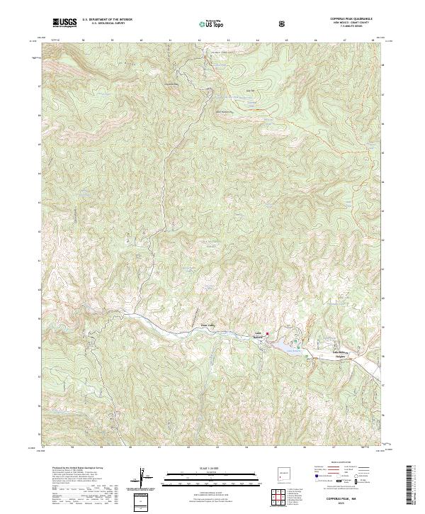 Copperas Peak, NM — USGS 7.5-minute topo (2023)