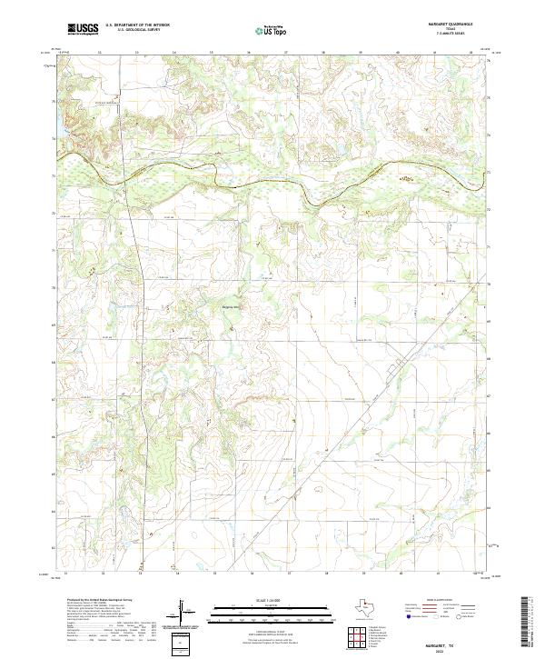 Margaret, TX — USGS 7.5-minute topo (2022)