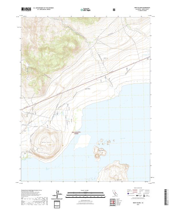 Negit Island, CA — USGS 7.5-minute topo (2021)
