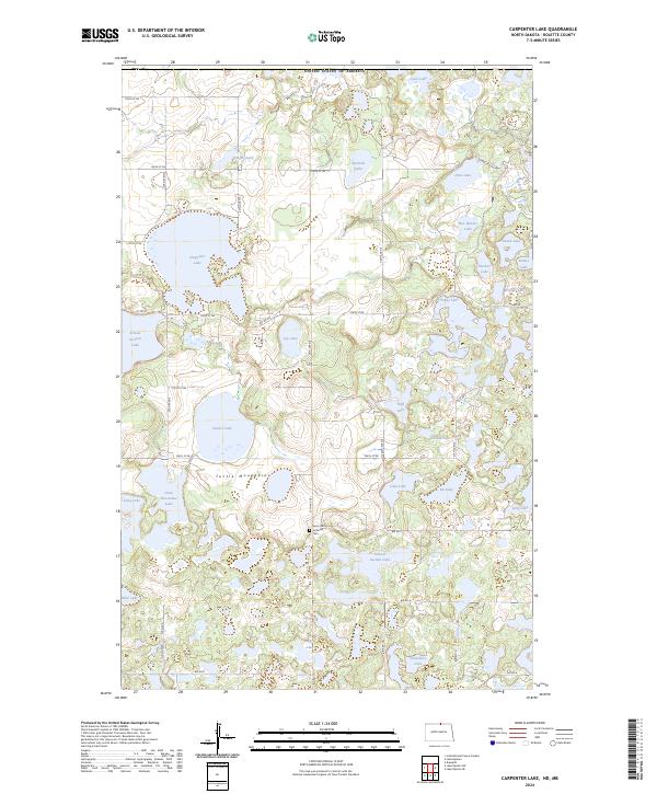 Carpenter Lake, ND-MB — USGS 7.5-minute topo (2024)