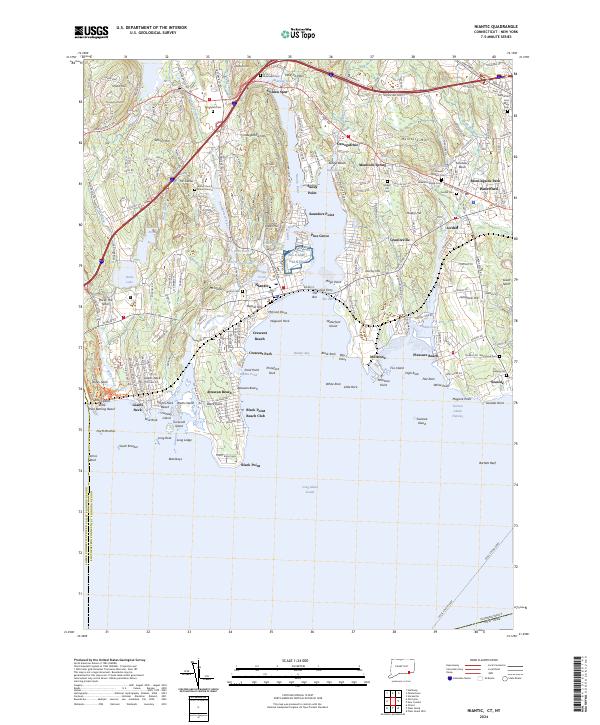 Niantic, CT-NY — USGS 7.5-minute topo (2024)