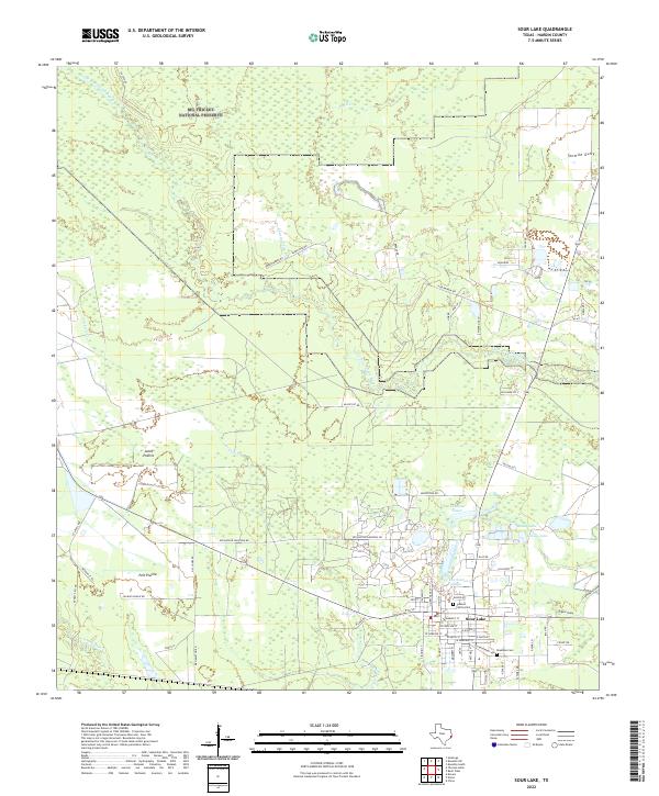 Sour Lake, TX — USGS 7.5-minute topo (2022)