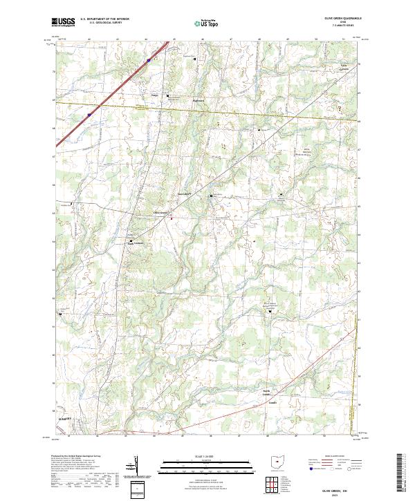 Olive Green, OH — USGS 7.5-minute topo (2023)