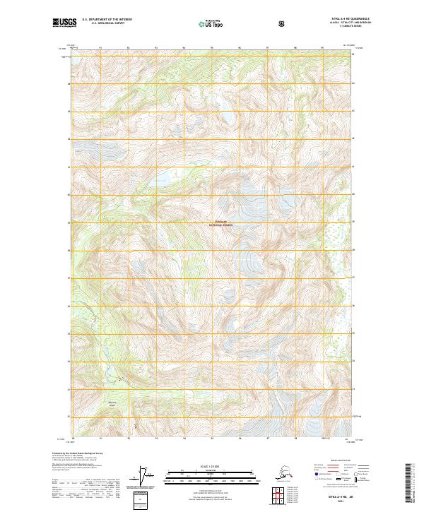 Sitka A-4 NE, AK — USGS 7.5-minute topo (2021)