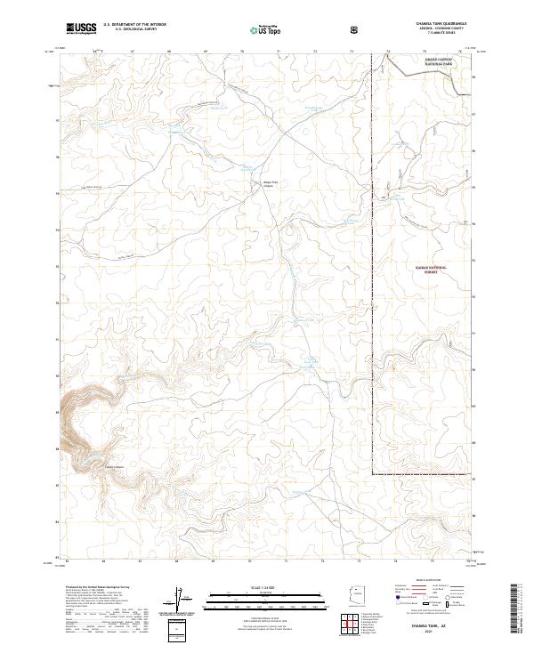 Chamisa Tank, AZ — USGS 7.5-minute topo (2021)