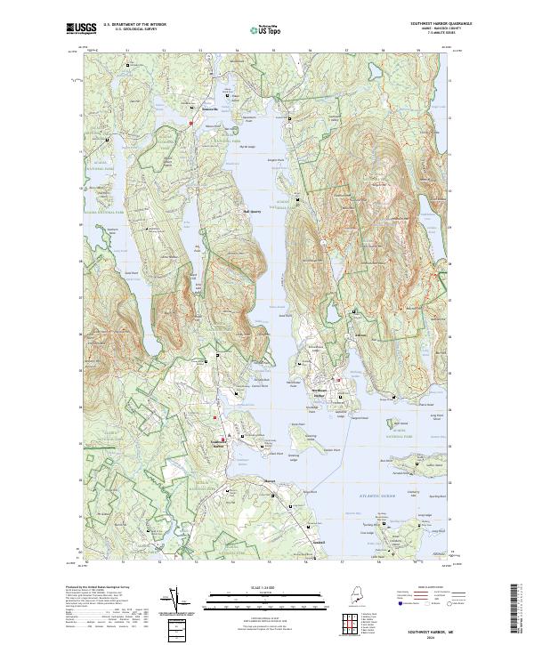 Southwest Harbor, ME — USGS 7.5-minute topo (2024)