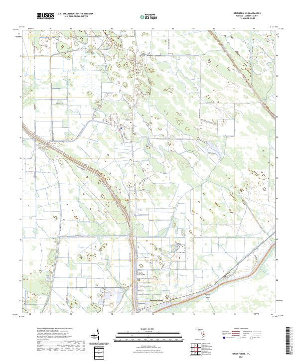 Brighton SE, FL — USGS 7.5-minute topo (2024)