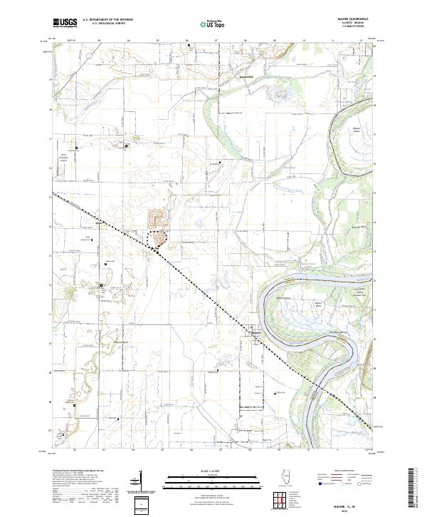 Maunie, IL-IN — USGS 7.5-minute topo (2024)