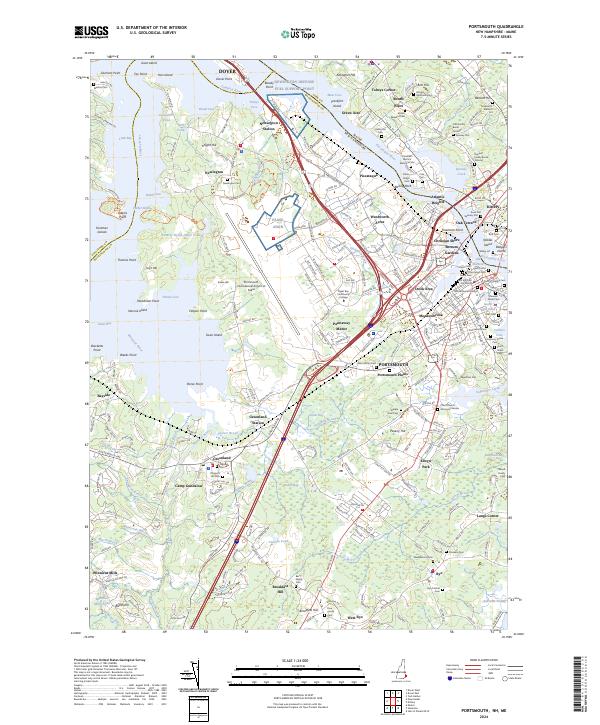 Portsmouth, NH-ME — USGS 7.5-minute topo (2024)