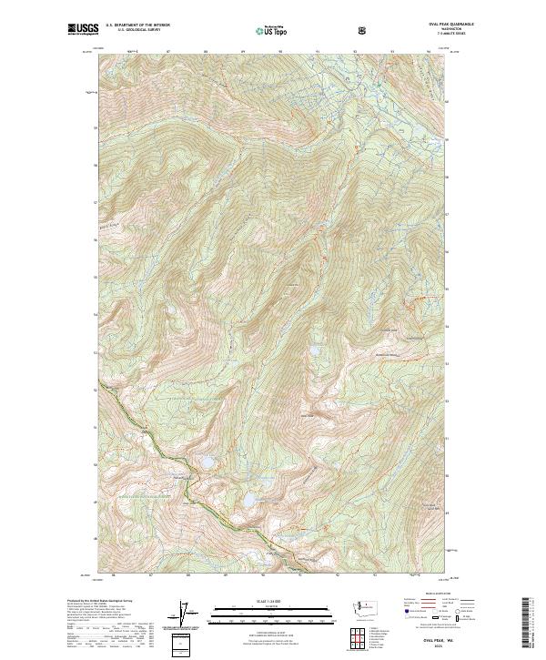 Oval Peak, WA — USGS 7.5-minute topo (2023)