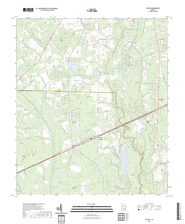 Naylor, GA — USGS 7.5-minute topo (2024)