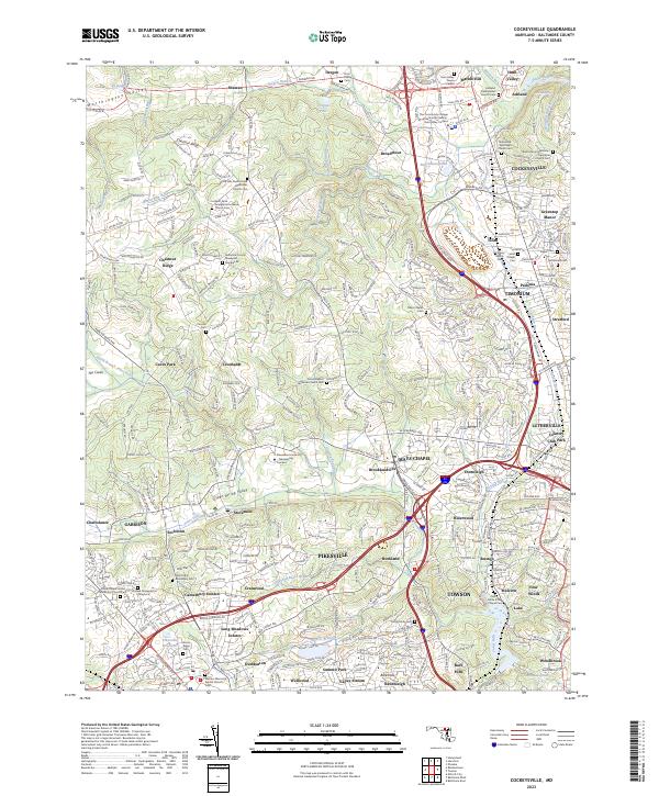Cockeysville, MD — USGS 7.5-minute topo (2023)