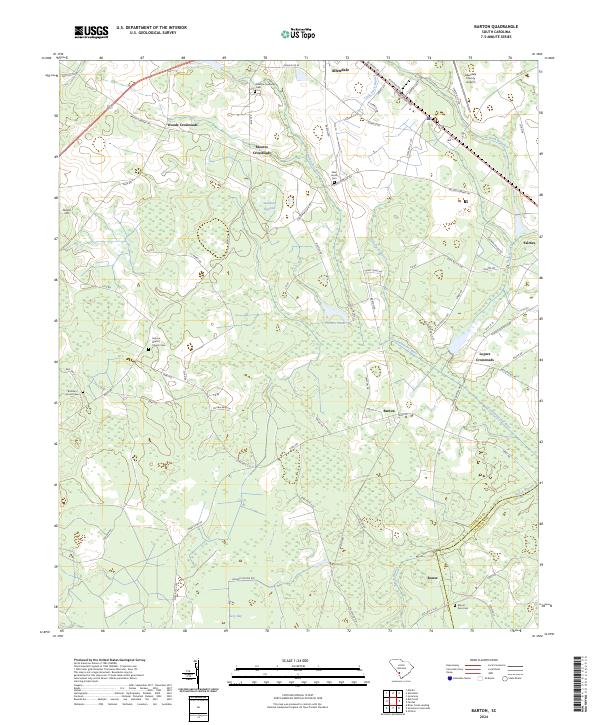 Barton, SC — USGS 7.5-minute topo (2024)
