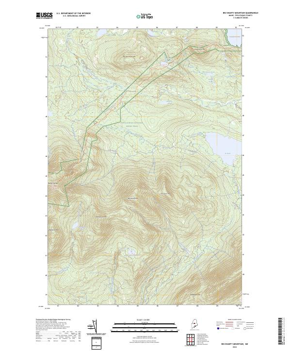 Big Shanty Mountain, ME — USGS 7.5-minute topo (2024)