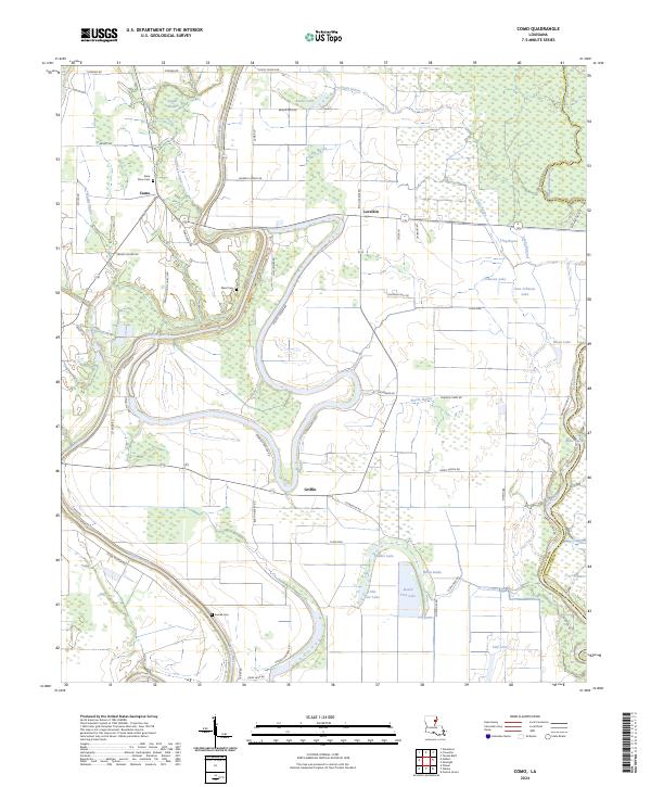 Como, LA — USGS 7.5-minute topo (2024)
