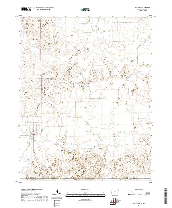 Englewood, KS-OK — USGS 7.5-minute topo (2022)
