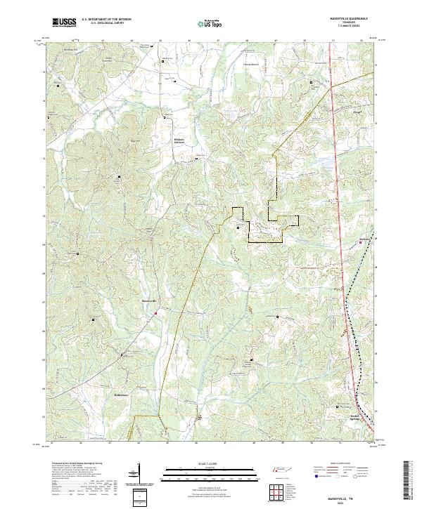 Masseyville, TN — USGS 7.5-minute topo (2022)
