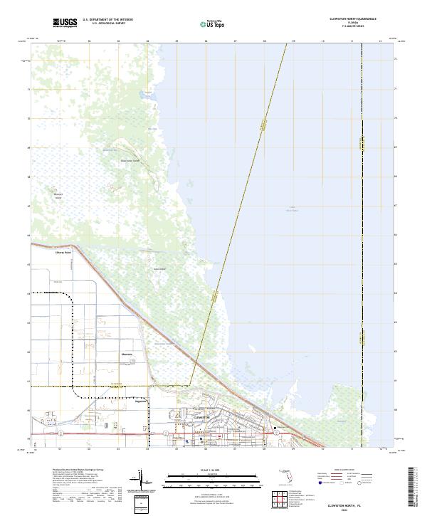 Clewiston North, FL — USGS 7.5-minute topo (2024)