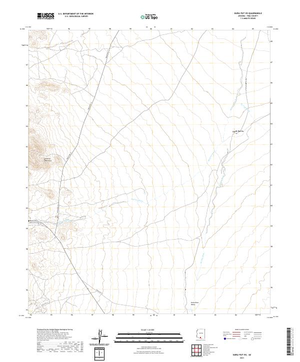 Gurli Put Vo, AZ — USGS 7.5-minute topo (2021)