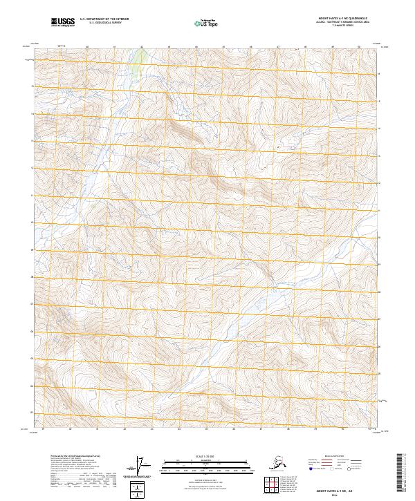 Mount Hayes A-1 NE, AK — USGS 7.5-minute topo (2024)