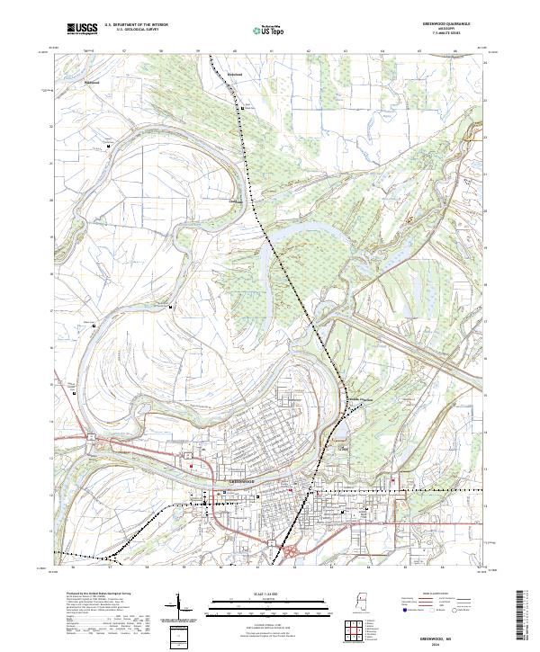 Greenwood, MS — USGS 7.5-minute topo (2024)
