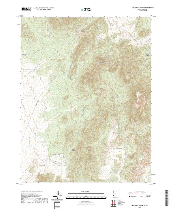 Steamboat Mountain, UT — USGS 7.5-minute topo (2023)
