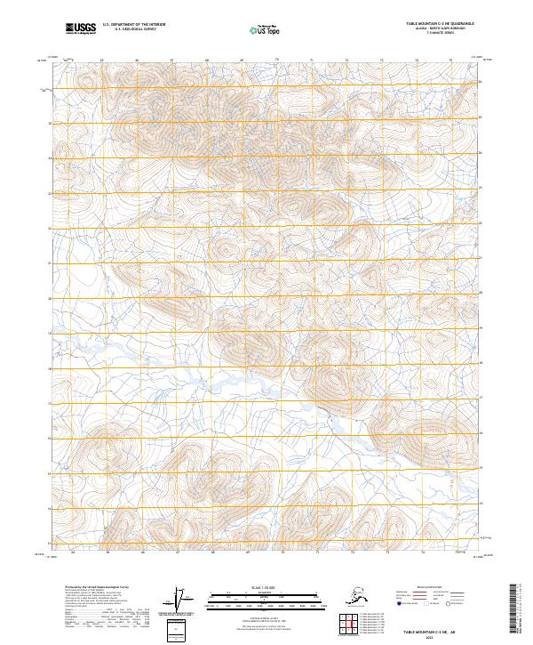 Table Mountain C-2 NE, AK — USGS 7.5-minute topo (2023)