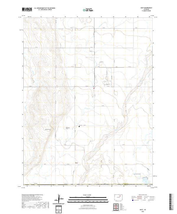 Hoyt, CO — USGS 7.5-minute topo (2022)