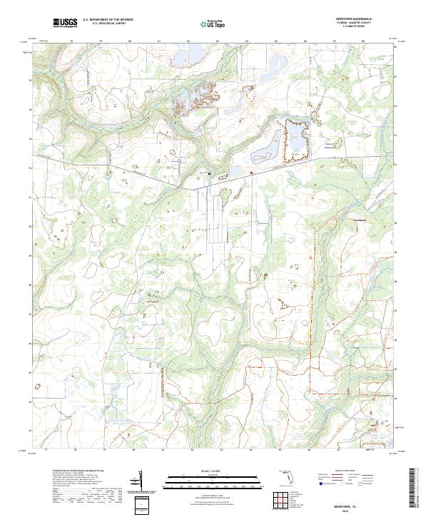 Keentown, FL — USGS 7.5-minute topo (2024)