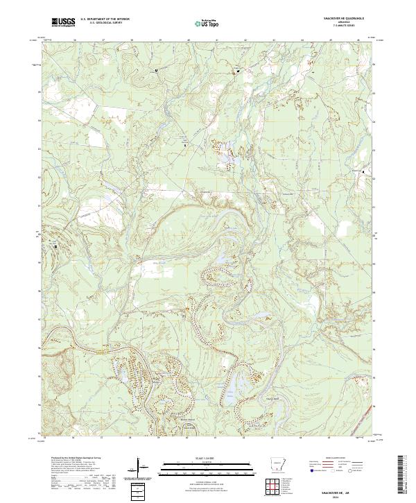 Smackover NE, AR — USGS 7.5-minute topo (2024)