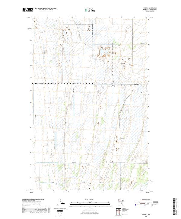 Dugdale, MN — USGS 7.5-minute topo (2022)