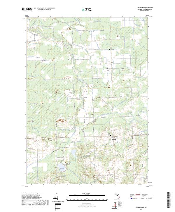 East Dayton, MI — USGS 7.5-minute topo (2023)