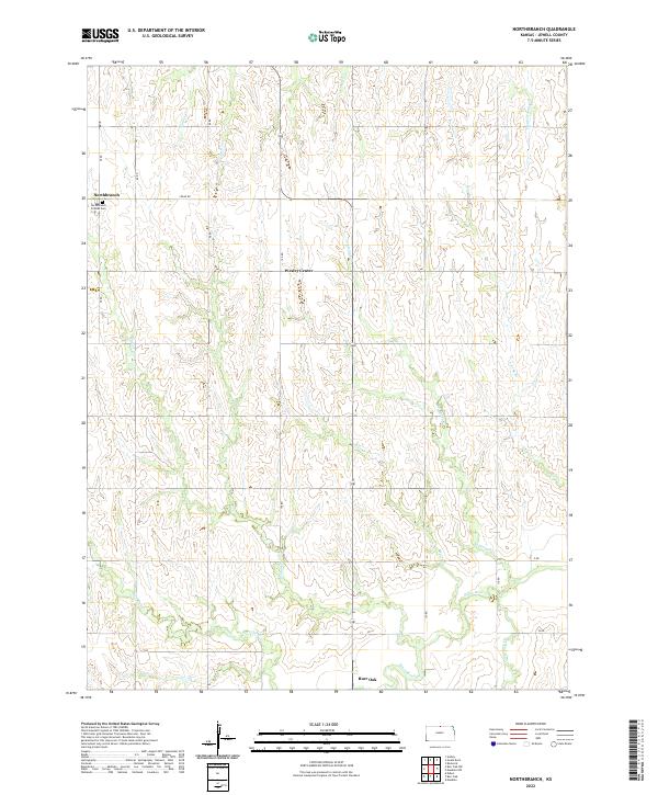 Northbranch, KS — USGS 7.5-minute topo (2022)