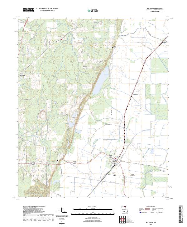 Mer Rouge, LA — USGS 7.5-minute topo (2024)
