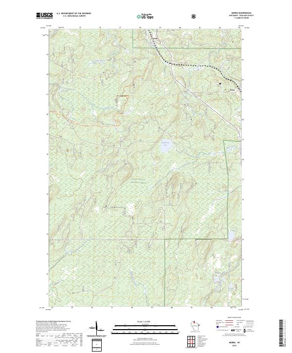 Morse, WI — USGS 7.5-minute topo (2023)