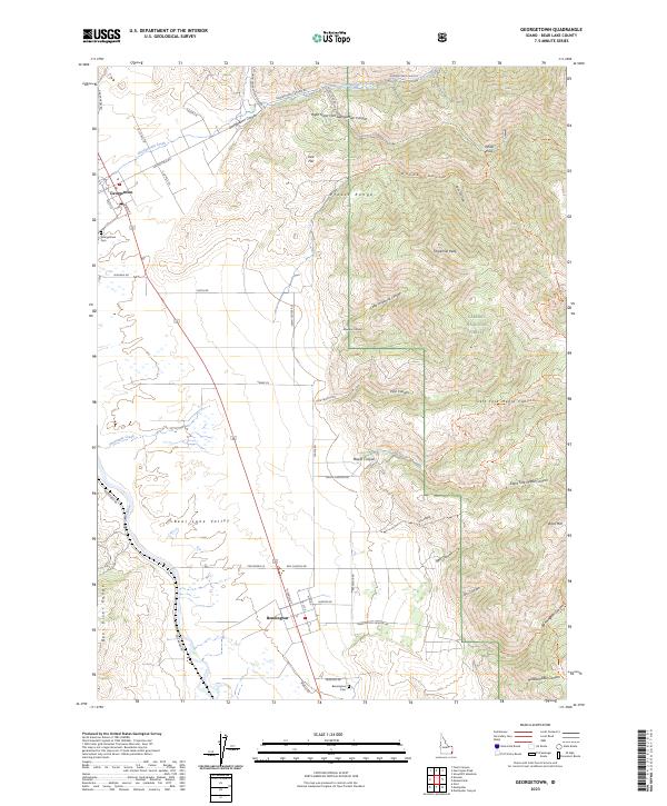 Georgetown, ID — USGS 7.5-minute topo (2023)