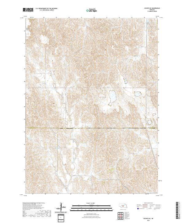 Oconto SE, NE — USGS 7.5-minute topo (2021)