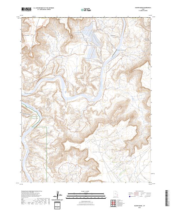 Shafer Basin, UT — USGS 7.5-minute topo (2023)