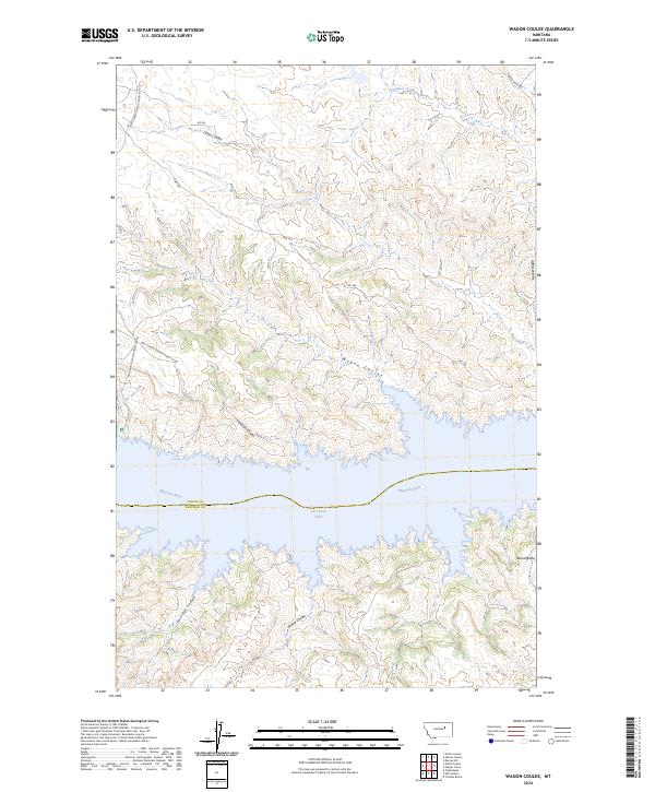 Wagon Coulee, MT — USGS 7.5-minute topo (2024)