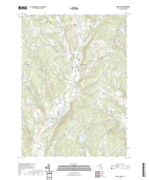 Mount Vision, NY — USGS 7.5-minute topo (2023)