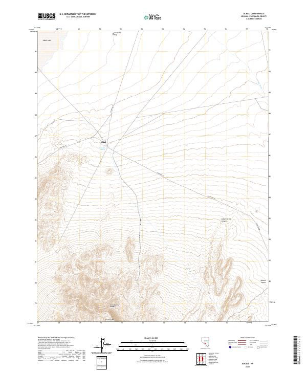 Alkali, NV — USGS 7.5-minute topo (2021)