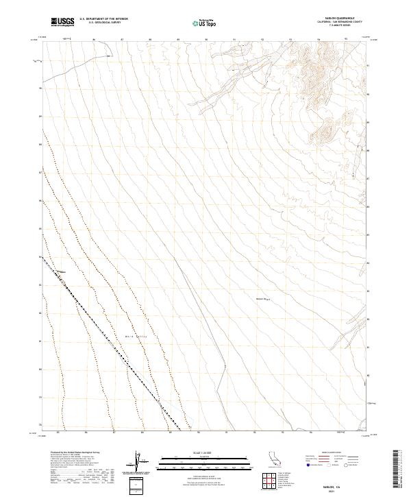 Sablon, CA — USGS 7.5-minute topo (2021)