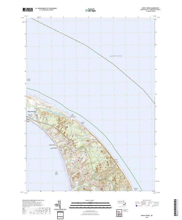 North Truro, MA — USGS 7.5-minute topo (2024)