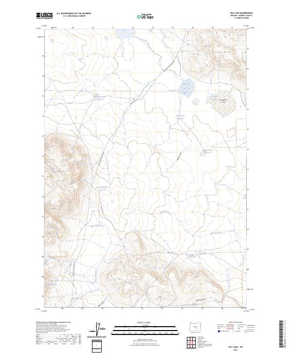 Hay Lake, OR — USGS 7.5-minute topo (2023)