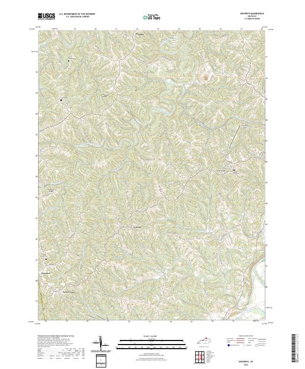 Goforth, KY — USGS 7.5-minute topo (2022)
