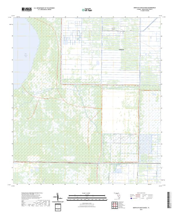 North of Gum Slough, FL — USGS 7.5-minute topo (2024)