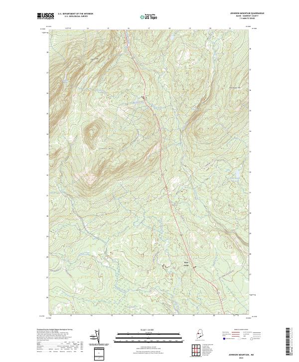 Johnson Mountain, ME — USGS 7.5-minute topo (2024)