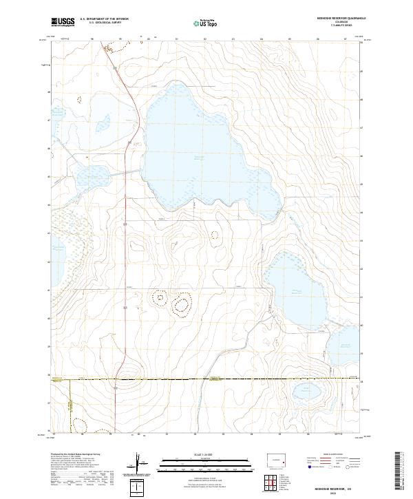 Neenoshe Reservoir, CO — USGS 7.5-minute topo (2022)
